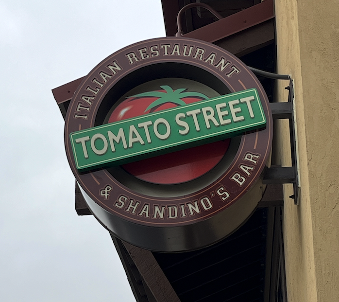 Tomato Street Shandinos street sign
